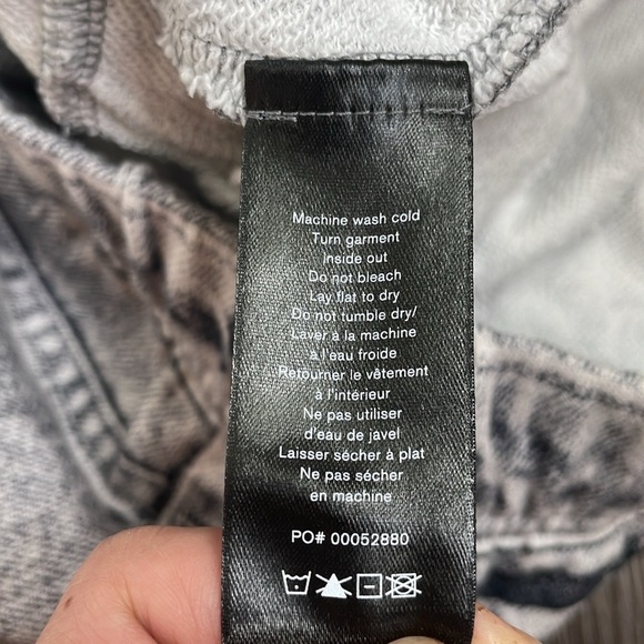 🐭Rag & Bone Miramar cotton grey acid wash shorts size small - Picture 8 of 12